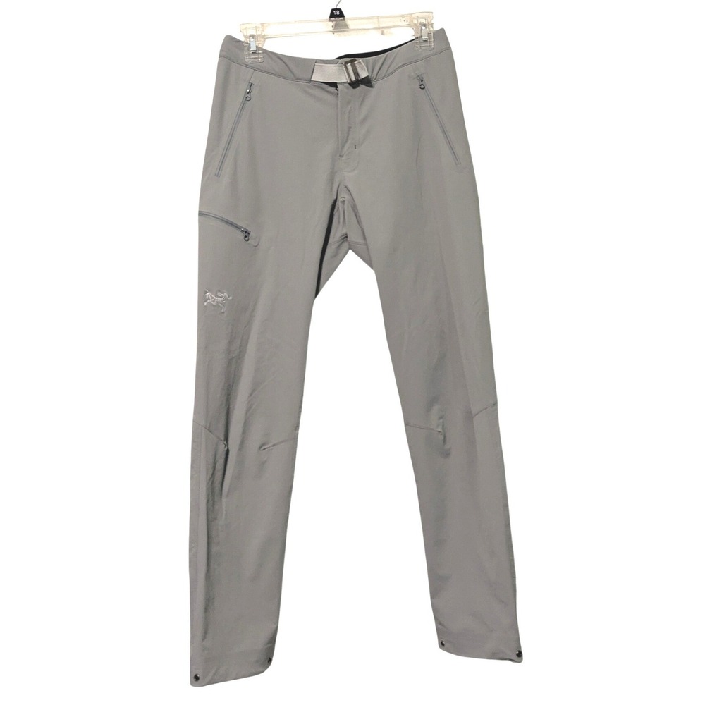 Arcteryx Gamma LT Pant Womens 4 Reg Gray Softshell Hiking Climbing CA 34438